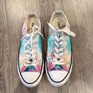 Converse Low Top Sneakers - Teal, Pink, Purple